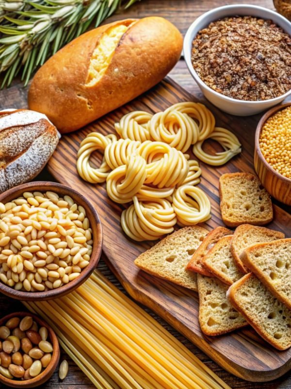 Selection of food free gluten